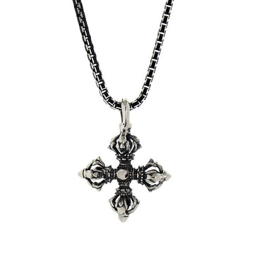 Necklace - Silver Vajra Star Necklace - Tossari
 - 1